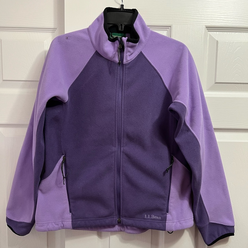 L.L. Bean Women’s Two-Tone Purple Fleece Jacket